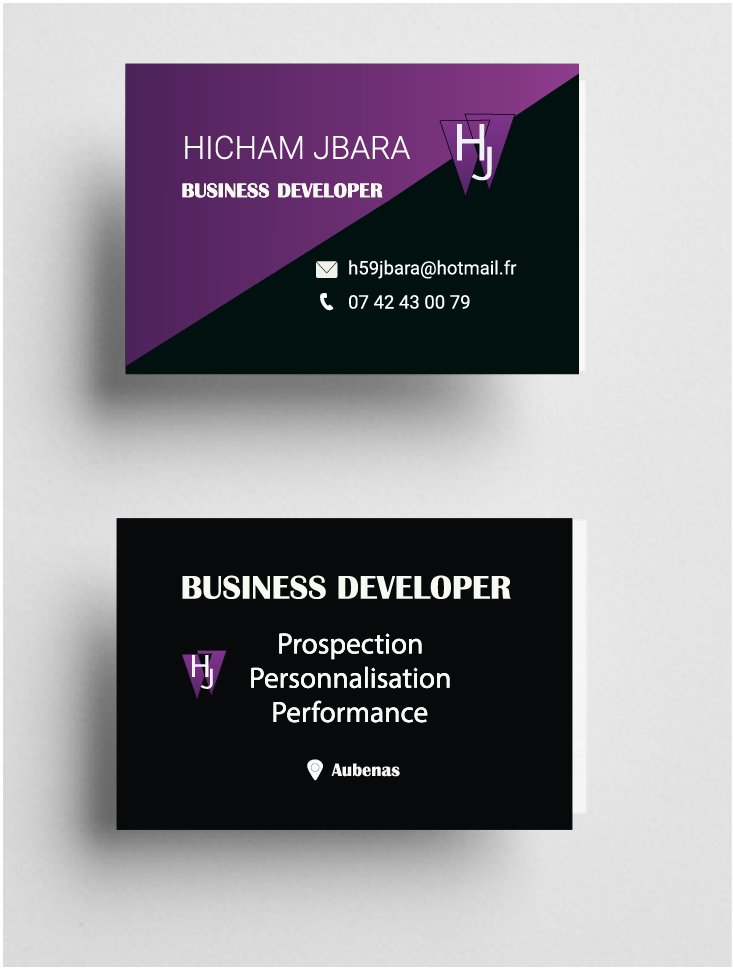 Création d'une carte de visite